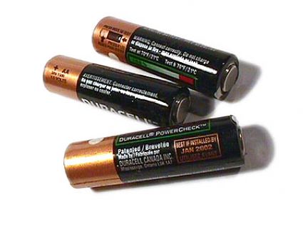 Drei Batterien